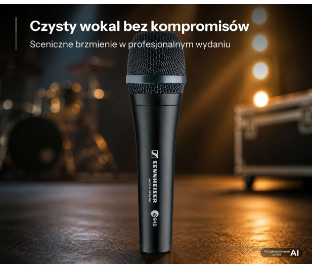 Sennheiser E945 - Mikrofon dynamiczny, super-kardioidalny, wokalowy - 1585704 - zdjęcie 3